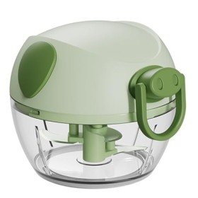 Xkzhrr Hachoir Manuel,170mlCoupe Oignon Manuel, Mini Hachoir Manuel,Avec 3 lames en acier inoxydable,Mixeur Manuel,Coupe ail,