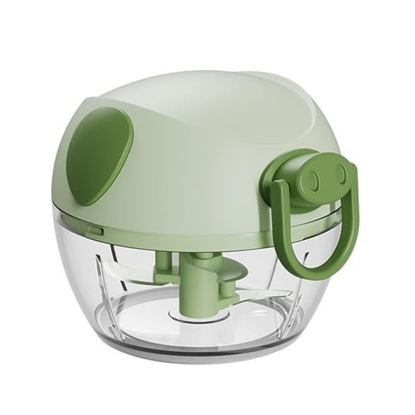 Xkzhrr Hachoir Manuel,170mlCoupe Oignon Manuel, Mini Hachoir Manuel,Avec 3 lames en acier inoxydable,Mixeur Manuel,Coupe ail,