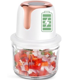 EasySpeed Hachoir électrique rechargeable USB 1 300 ml Capacité 180 W hachoir à viande, hachoir électrique pour légumes, oign