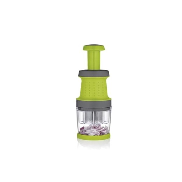 Qdesign - Hachoir Manuel Légumes et Épices - Fonctionnement Simple Sans Électricité - en Acier Inoxydable Résistant et Durabl
