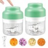 Hachoir électrique avec port USB, mini robot de cuisine 250 ml, 320 ml, coupe-légumes électrique, avec 4 et 6 lames tranchant