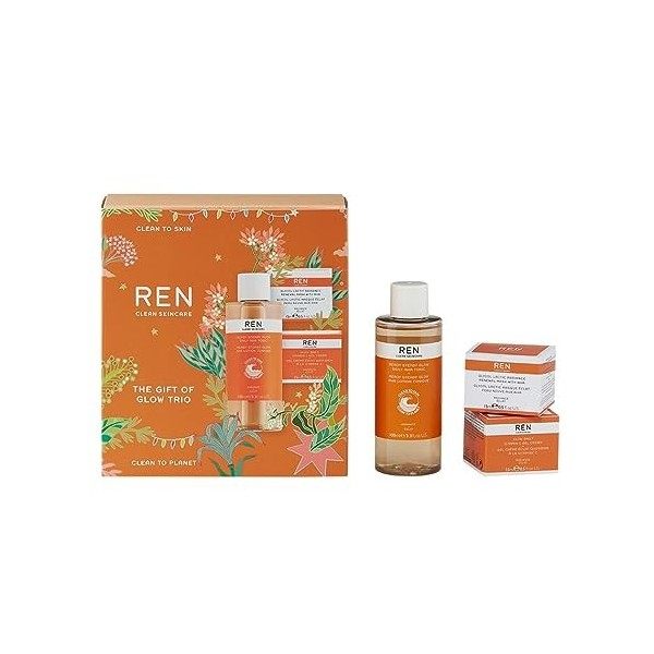 REN Clean Skincare The Gift of Glow Trio Édition limitée Noël 130 ml