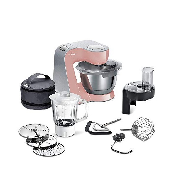Bosch MUM5 CreationLine Premium MUM58NP60 Robot de cuisine polyvalent, grand bol en acier inoxydable 3,9 l , kit professionn