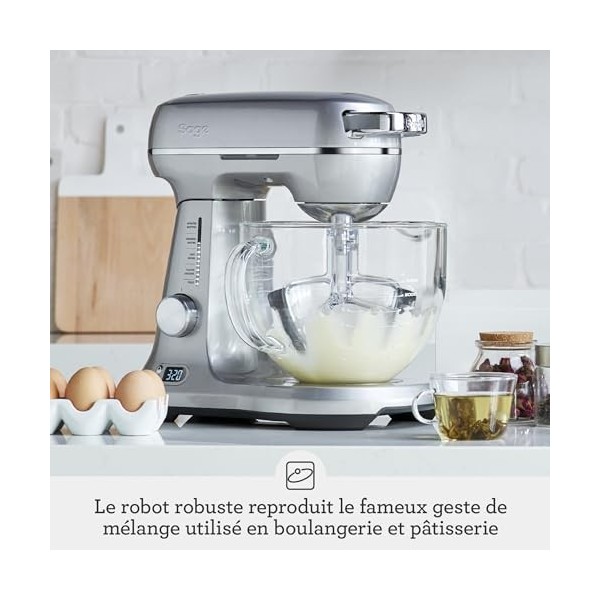 Sage - The Bakery Boss - Mélangeur pour la Pâtisserie - Aluminium Brossé