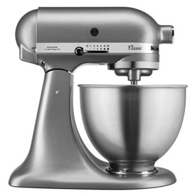 KitchenAid Robot pâtissier multifonction - Bol en acier 4,3L - Argent 5K45SSESL