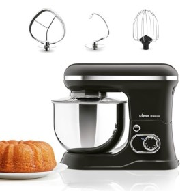 Ufesa Genius Robot Pâtissier 5 en 1 pour Pâtisserie Professionnelle, 1200W, 5L, Robot de Cuisine Multifonction, Bol en Acier 