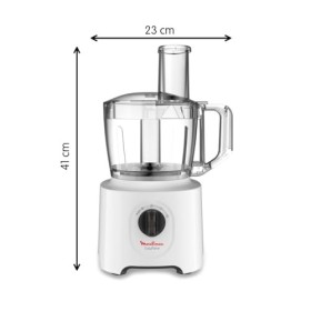 Moulinex Robot cuisine multifonction, 700 W, 25 fonctions différentes, Capacité utile 1,4 L, Blender 1,8 L, 6 accessoires, Ré