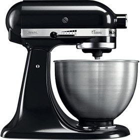 KitchenAid BUNDLE Machine de cuisine avec tête de moteur rabattable 4,3 l – Classic 5K45SS + coupe-légumes 5KSMVSA 
