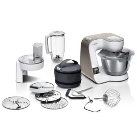 Bosch MUM58L20 Robot pâtissier – Machine puissante 1000 W pour cuisine et pâtisserie – 7 vitesses + turbo – Bol en acier inox