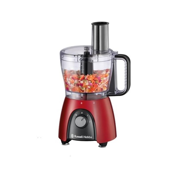 Russell Hobbs Robot cuisine multifonctions [Mixeur/blender/Râpe/hachoir/pétrin/batteur] Robot pétrir, mélanger & couper, etc