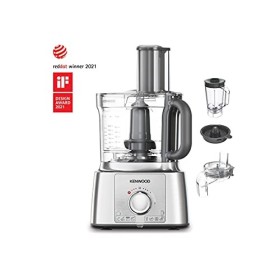 Kenwood Robot da Cucina MultiPro Express FDP65.590SI con Ampia Gamma di Accessori, Ciotola di Capacità 3 L, Potenza 1000 W, 2