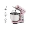 Bestron Robot Patissier, Robot pâtissier super silencieux 65 dB , Robot de cuisine 4-en-1, bol de 6 litres, inclus crochet p