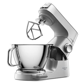 Kenwood Titanium Chef Baker KVC85.004SI Robot Patissier avec Balance Intégrée, Inclus Ensemble Pâtisserie 3 Pièces, Bol de Mé