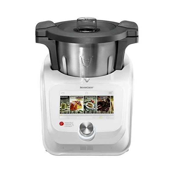 Unbekannt SilverCrest Monsieur Cuisine Connect Robot-cuiseur avec accessoires standards Weiß
