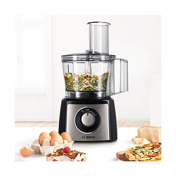 Bosch Haushalt MCM3PM386 Robot de cuisine 900 W acier inoxydable, noir