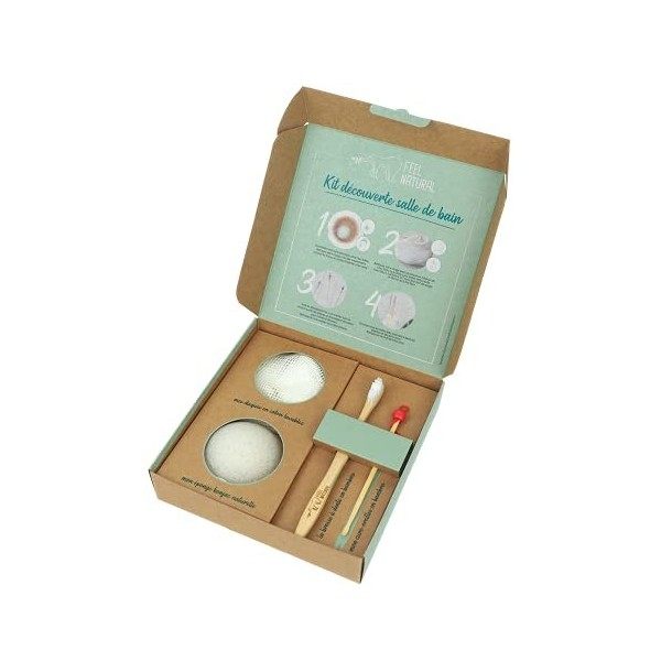 Feel Natural Kit découverte zéro déchet - salle de bain - 6 accessoires