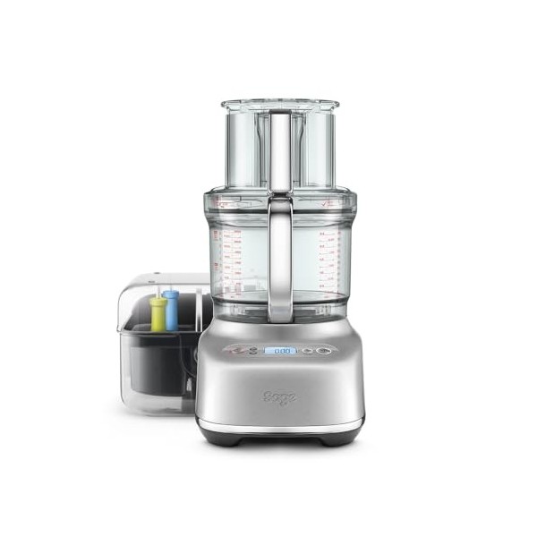 Sage - The Paradice 16 - Robot de Cuisine - Tranche, Râpe, Frite, Émince et Réduit en Purée - Acier Inoxydable Brossé