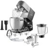 Sencor Robot Pâtissier Multifonctions Suréquipé STM 8950 - Robot Cuisine Puissant 1800W, Bol Inox 6,7L, Panneau de Commande L