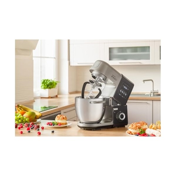 Sencor Robot Pâtissier Multifonctions Suréquipé STM 8950 - Robot Cuisine Puissant 1800W, Bol Inox 6,7L, Panneau de Commande L