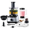SNDOAS Robot Cuisine Multifonctions, 1300 W Robot Cuisine, Bol Mélangeur 3.5 L, Hachoir Multifonction, Blender Mixeur 1.5 L, 