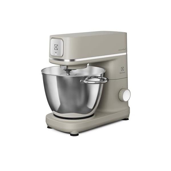 Electrolux Assistant de cuisine, ‎E6KM1-4PPT, avec 6 et 4 litres, avec fouet de cuisine, 1200 W, perle platine en acier inoxy