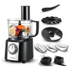 TopStrong Robot Cuisine Multifonctions, 800W Robot Multifonction, 2L Robot de Cuisine, 6 en 1 Robots Ménagers, Food Processor