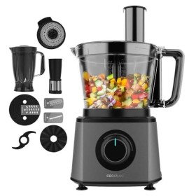 Cecotec Robot culinaire Paprika 1300, 2000W de puissance, en acier inoxydable, bol de 3,5 L, 2 vitesses, 3 disques de coupe, 