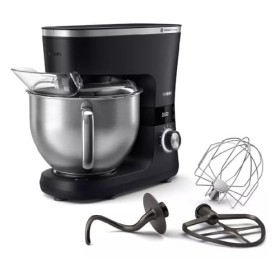 PHILIPS Robot de cuisine série 7000 HR7962/21, bol de 5,5 l, mixeur de 1,5 l, 1000 W, 8 vitesses, argenté/noir