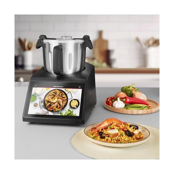 SCHNEIDER SCCM2310FM, Robot chauffant multifonction, Connecté, 4.5 litres, 600 recettes, Balance intégrée, Ecran couleur tact