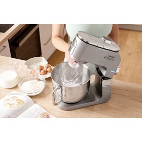 Sencor Robot Pâtissier multifonctions Premium, Robot de Cuisine Robust full metal, Moteur 1500W Surpuissant, avec Éclairage L