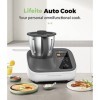 Lifeite Robot Patissier Robot de Cuisine Multifonction - Tout-en-un 21 Modes de Cuisine Intégré Balance, Acier Inoxydable, Pr