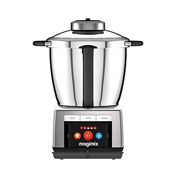 Magimix Cook Expert Connecté XL - Robot de cuisine Multifonction 4,8L, Moteur Professionnel 1800W, Chrome platine
