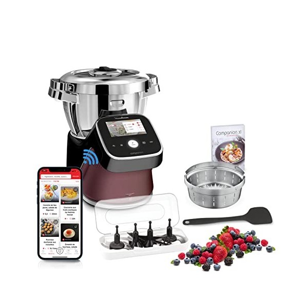 Moulinex Robot cuiseur, 18 modes, Balance intégrée, Idées de recettes illimitées, Ecran tactile facile dutilisation, Applica