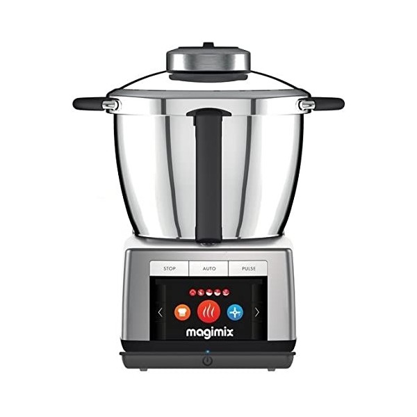 Magimix Cook Expert Connecté - Robot de cuisine Multifonction Connect 3,5L, Moteur Professionnel 1700W,Chrome mat