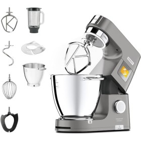 Kenwood Titanium Chef Pâtissier XL KWL90.034SI, Robot Pâtissier Multifonction avec Bol de 7L, 1400 W, Argent & Hachoir de Bou