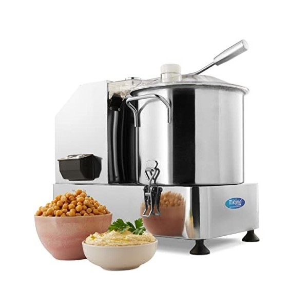 Robot culinaire/Cutter 9 L - Inox - Machine à Biscuits Professionnelle - Hachoir - 9 litres