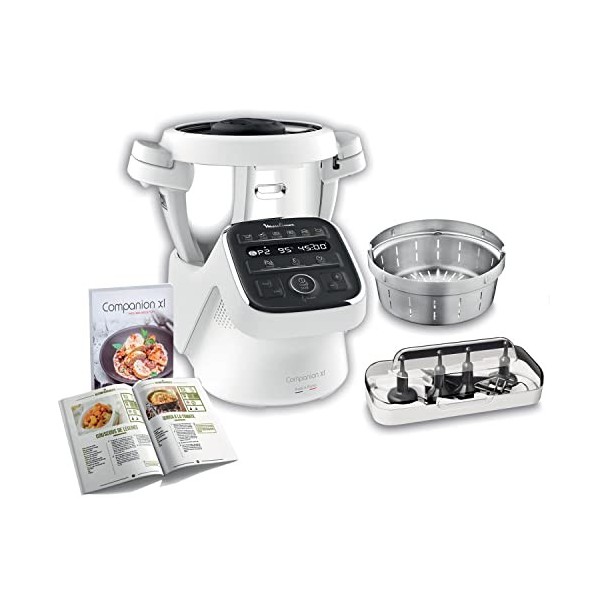 MOULINEX COMPANION XL Robot Cuiseur Multifonction Bol 4.5L 12 programmes auto Soupes Gaspacho Robot de Cuisine Batteur Mélang