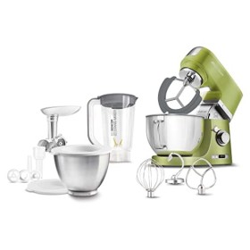 Sencor Robot Pâtissier multifonctions, Robot de Cuisine Robust full metal, Moteur 1000W Surpuissant, avec Éclairage Led, fonc