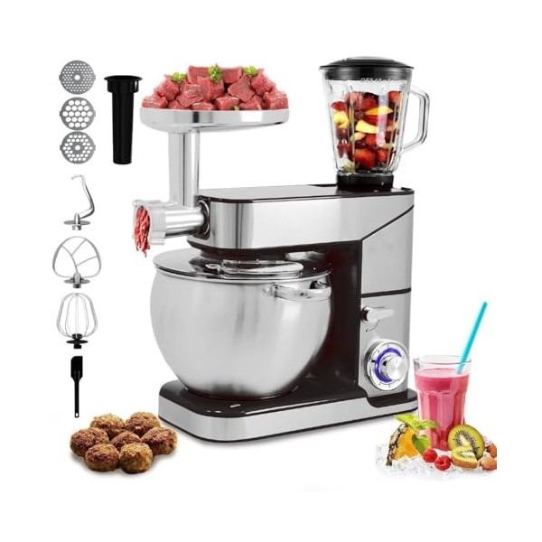Robot de cuisine 3 en 1 10L 2500W Max Silver Royalty Line