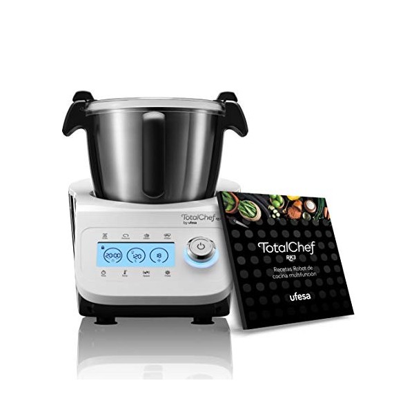 Ufesa TotalChef RK7 Robot de Cuisine Multifonctions Inteligent, WIFI, 30 Fonctions, 4.5L, Écran Tactile 7 Pouces, Balance Int
