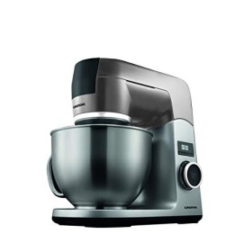 Grundig KMP8650S Robot de cuisine 1000 W Bol mélangeur en acier inoxydable 4,6 l Noir/Argent