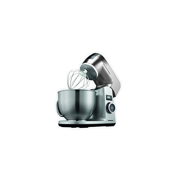 Grundig KMP8650S Robot de cuisine 1000 W Bol mélangeur en acier inoxydable 4,6 l Noir/Argent