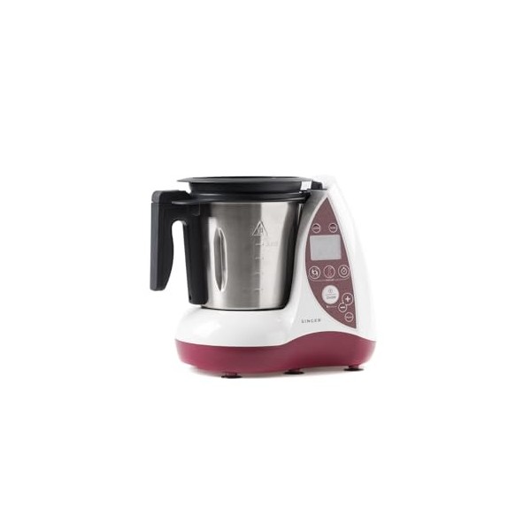 Singer SF501E Robot Cuiseur Acier Inoxydable Blanc/Rouge/Noir