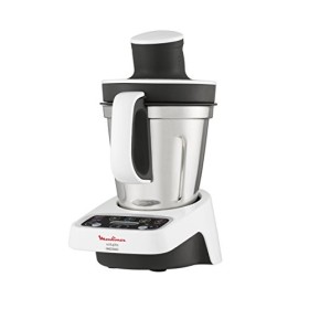 Moulinex HF4041 Volupta Robot de cuisine multifonction avec cuisson, 5 programmes automatiques pour pâtes, plats à vapeur, ve