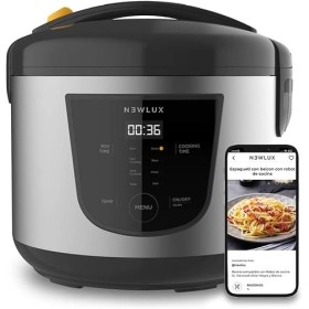 NEWLUX - Robot de cuisine multifonction 5L, programmable jusquà 24H, cuisson automatique, 8 menus préréglés et fonction de m