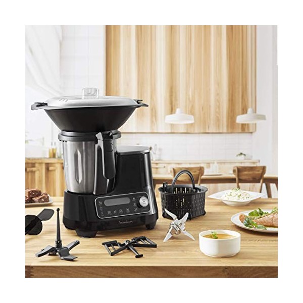Moulinex Clickchef Robot Cuiseur vapeur multifonction compact, 3,6 L, 1400 W, 5 programmes, 32 fonctions, Balance cuisine int