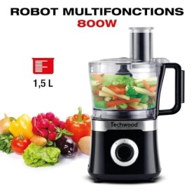 Techwood Robot Multifonctions 800 W, Noir