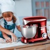 "TECHWOOD- Tcdr-135 Robot pâtissier - Rouge
