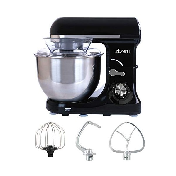 Triomph ETF1815 Robot Pâtissier 4 L – 600 W, Noir