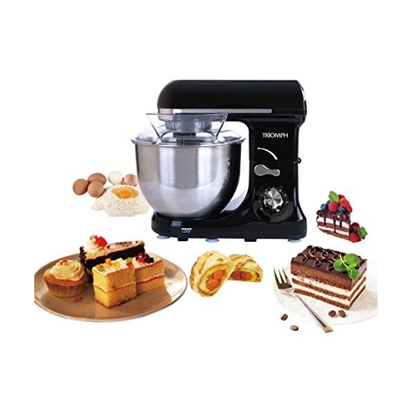 Triomph ETF1815 Robot Pâtissier 4 L – 600 W, Noir